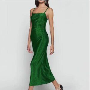 REFORMATION Breslin Midi Slip Dress Spaghetti Straps Open Back Size M